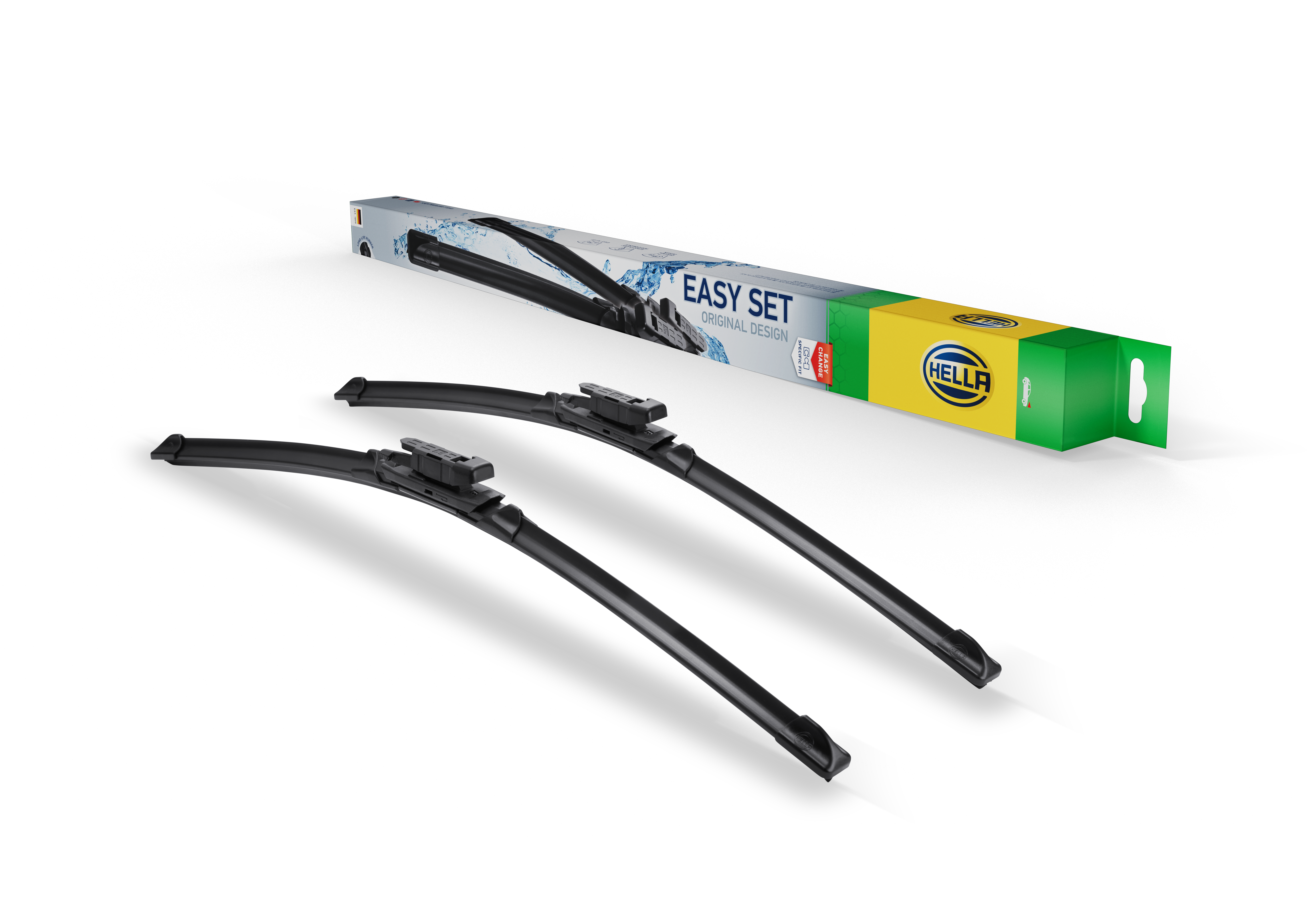 HELLA Easy Set Wiper blades offer a vehicle-specific fit, pre-mounted adapters and aerodynamic performance for quick installation, reliable wiping and maximum convenience straight out of the box.