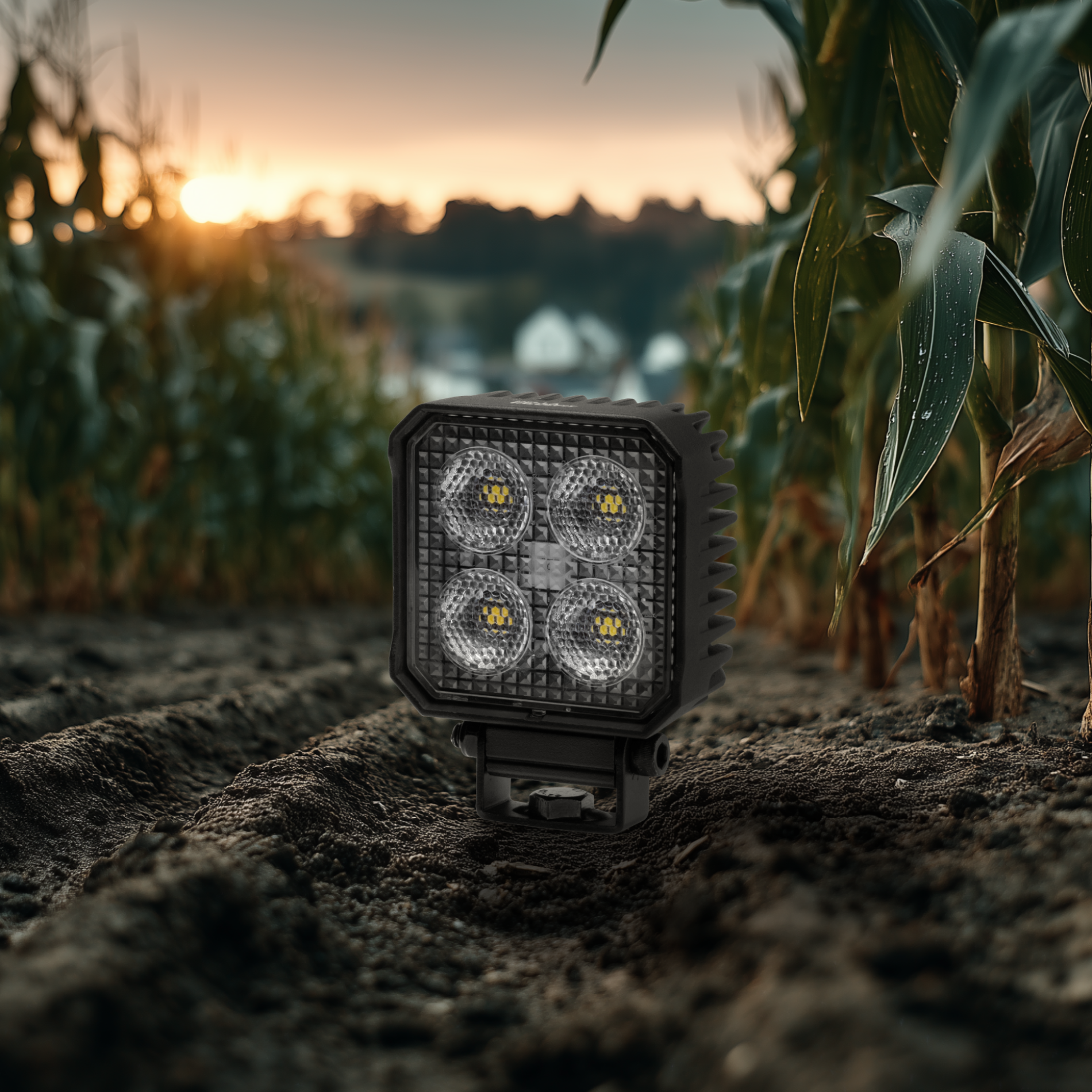 Compact LED work lamp generating up to 2,000 lumens, thermal management and rugged design – ideal for changing environments.