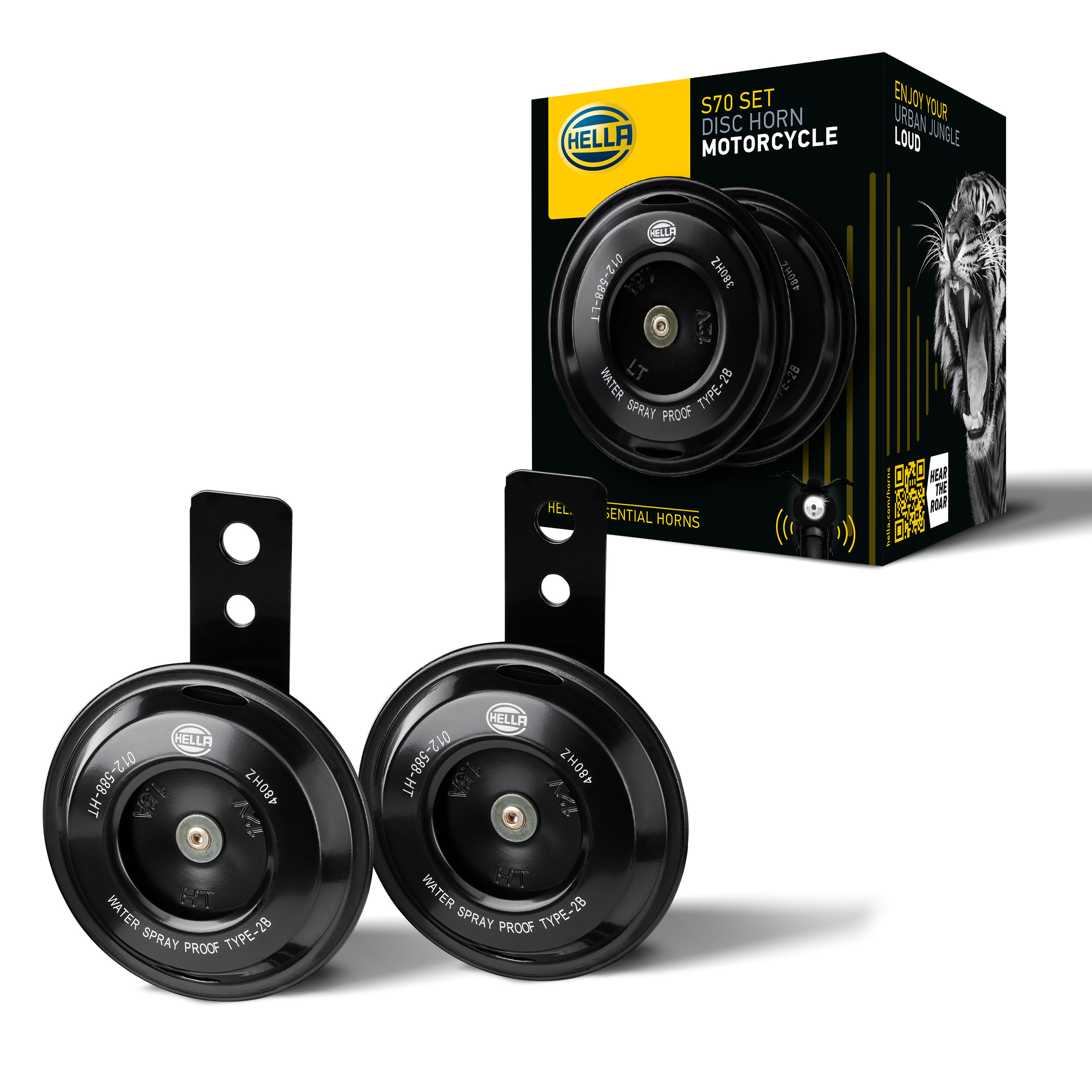 Kompaktes Tellerhorn mit starkem Signal – ideal für Elektroroller, Motorräder und Mofas. Einfach zu montieren, zuverlässig im Straßenverkehr.