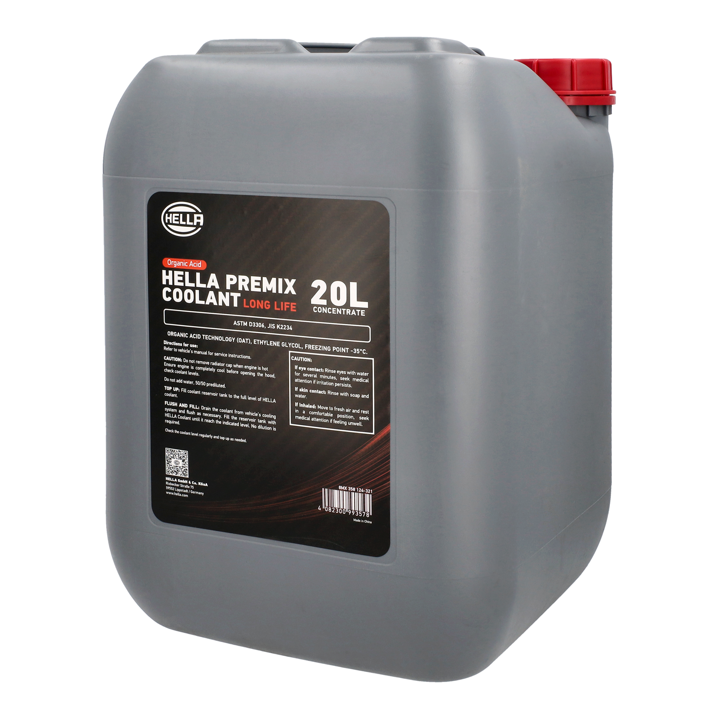 HELLA Premix Coolant 20L red BACK