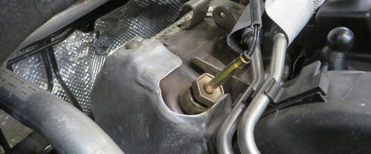 Checking the exhaust gas temperature sensor