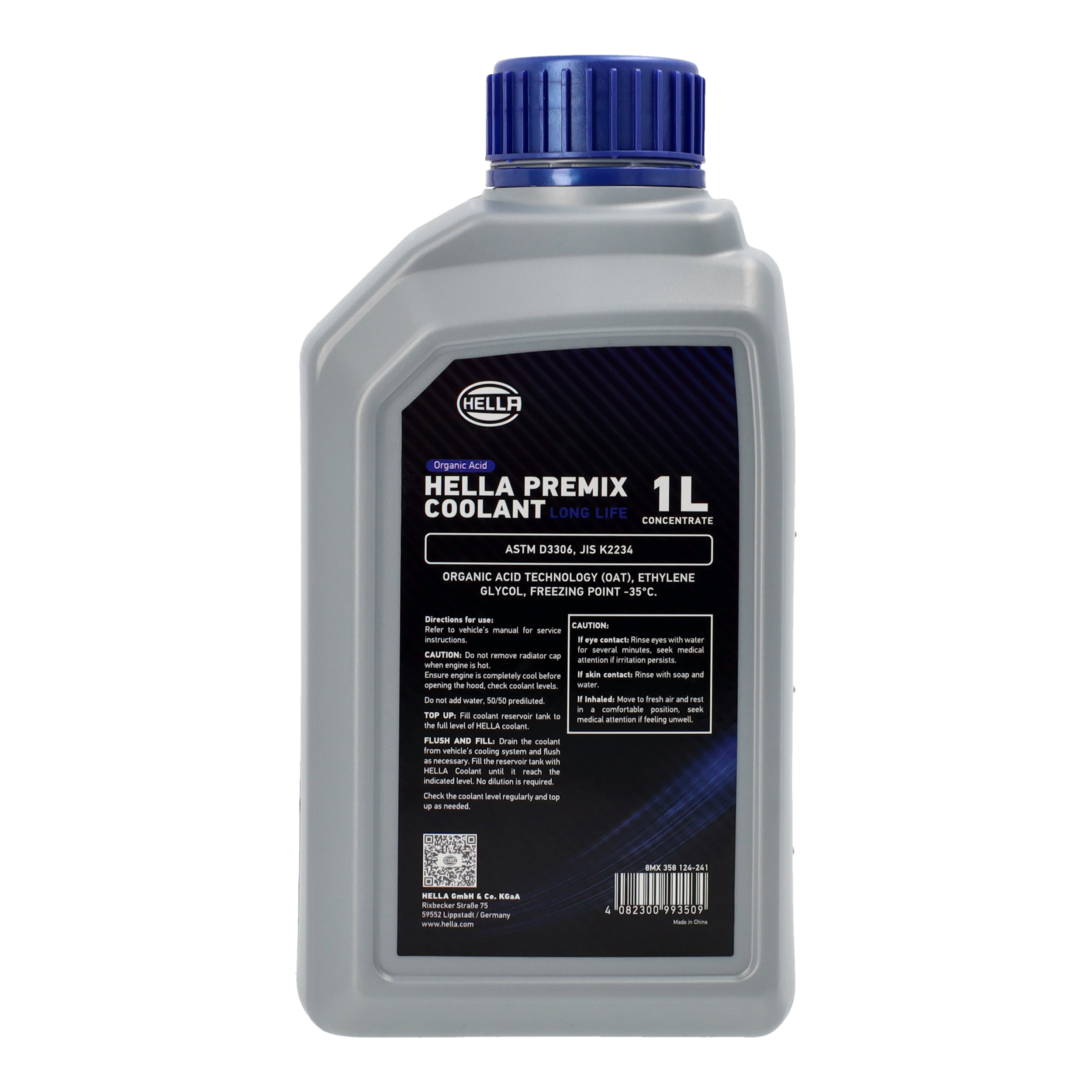 HELLA Premix Coolant 1L blue BACK
