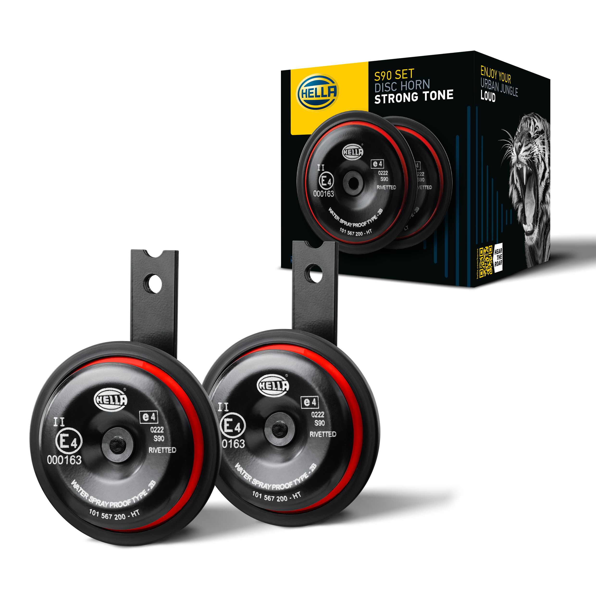 Klassisches 90-mm-Tellerhorn mit durchdringendem Klang – für zuverlässige Signalwirkung und mehr Sicherheit im Straßenverkehr.