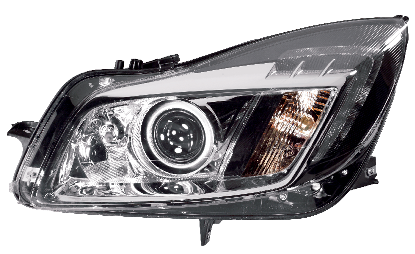 Reflektory samochodowe: szyby rozpraszające bez elementów optycznych