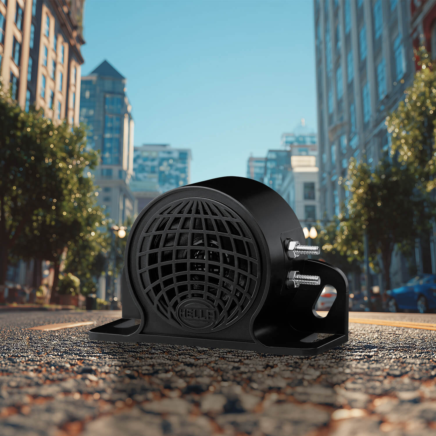 Universal reverse warning alarm with 12 - 48 V, epoxy-resin seal for protection against dust and vibration – reliable in any application.