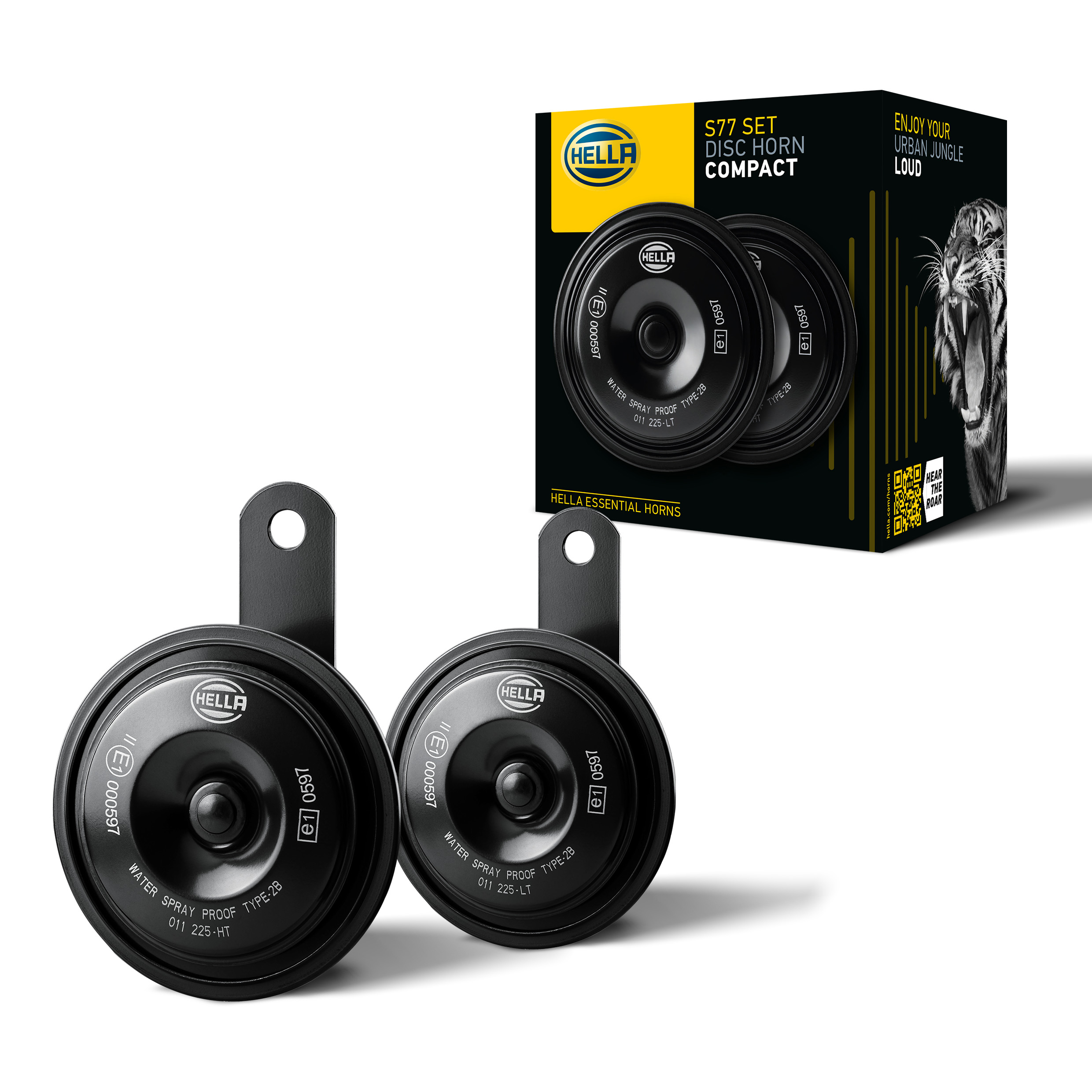 Compact disc horn with classic sound and high acoustic density, delivering powerful performance with low energy demand.