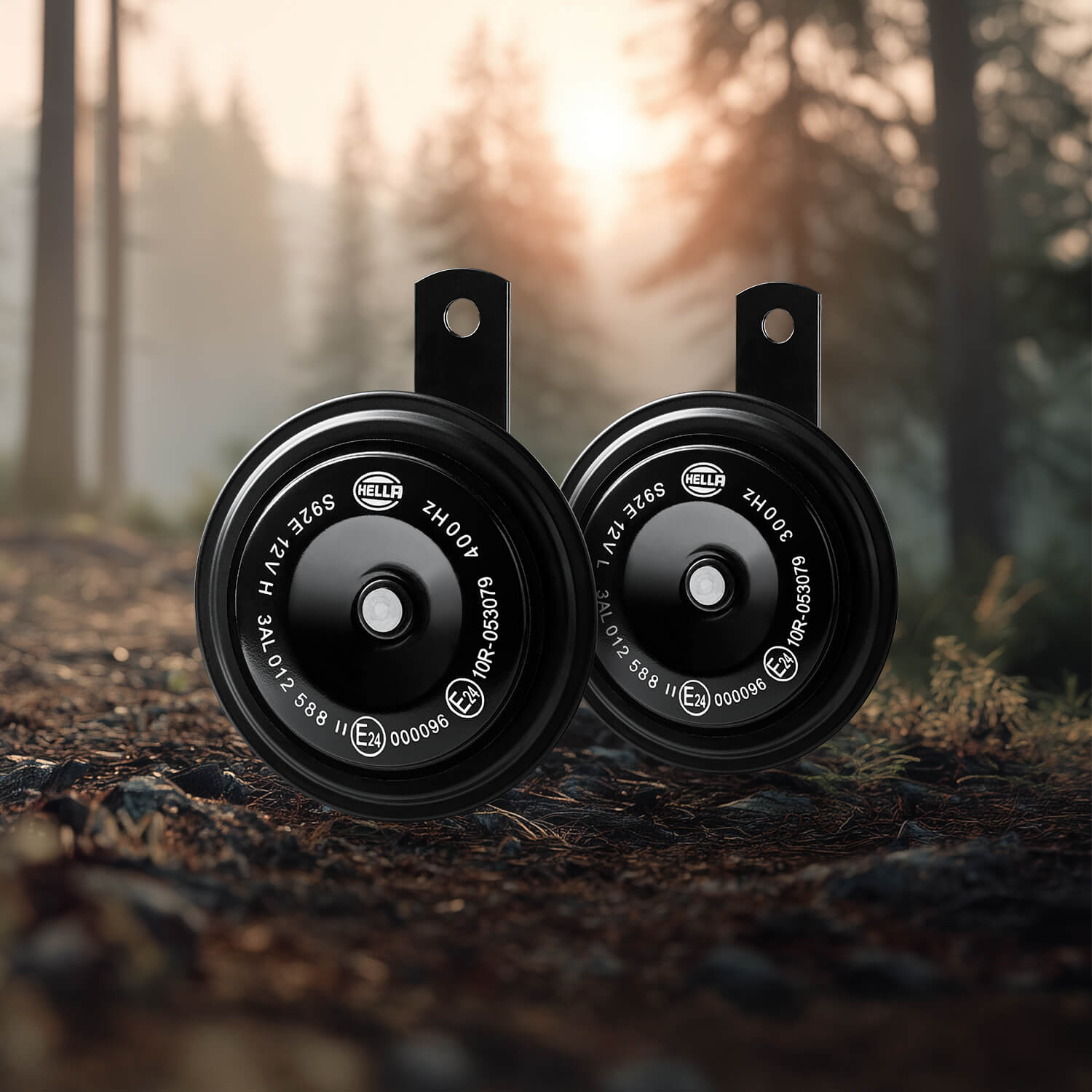 Electronic disc horn in compact design – ideal for commercial vehicles, durable and maintenance-free