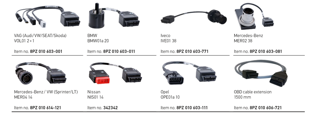 the right adapter plus for mega macs X - passenger car