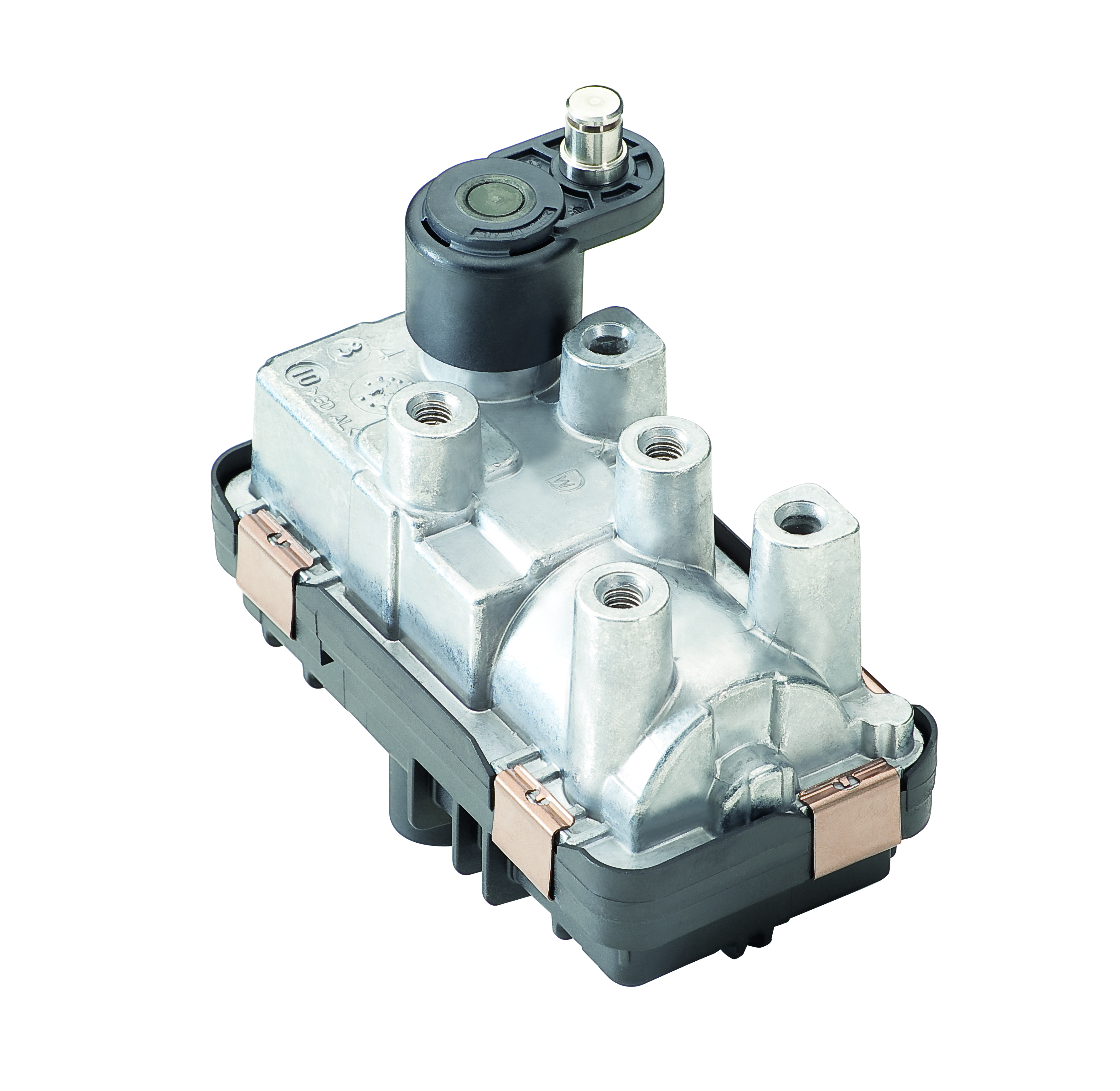 Dispositivo de control electromecánico para turbocompresor de gases de escape