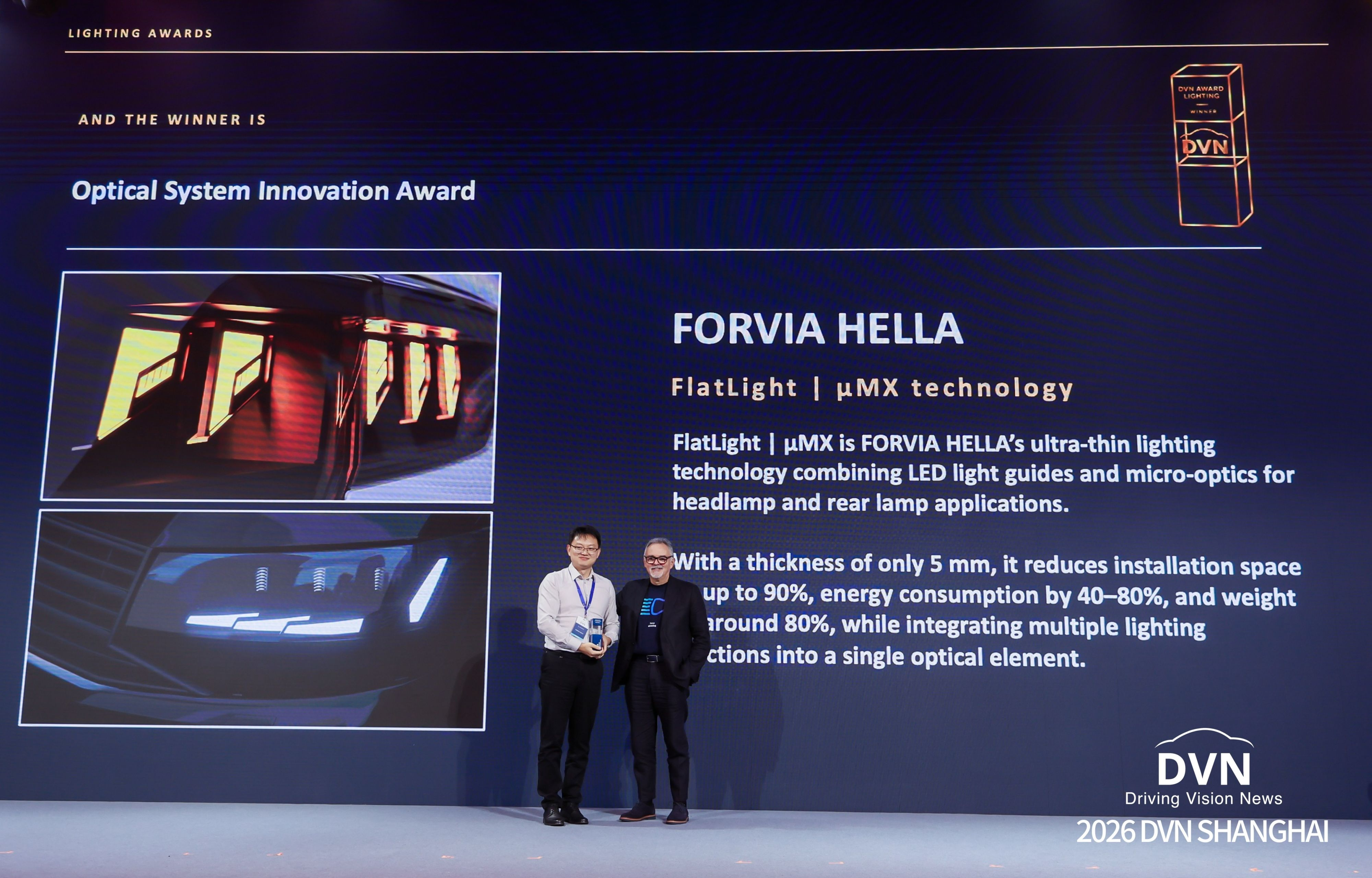 FORVIA HELLA Wins DVN Technology Award for FlatLight|µMX