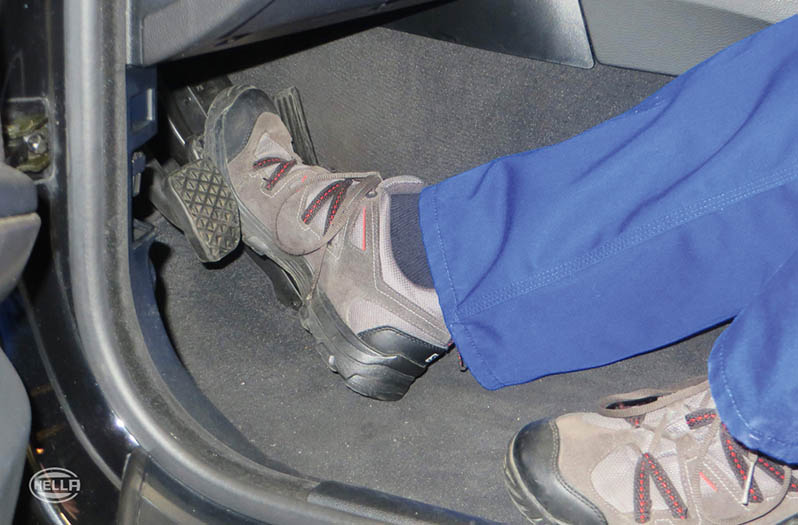 Establish the working position