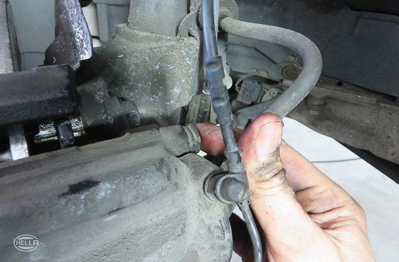 Install and connect a new wear indicator