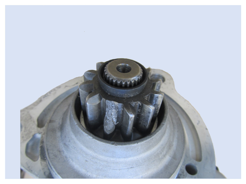 Tooth on pinion broken off 