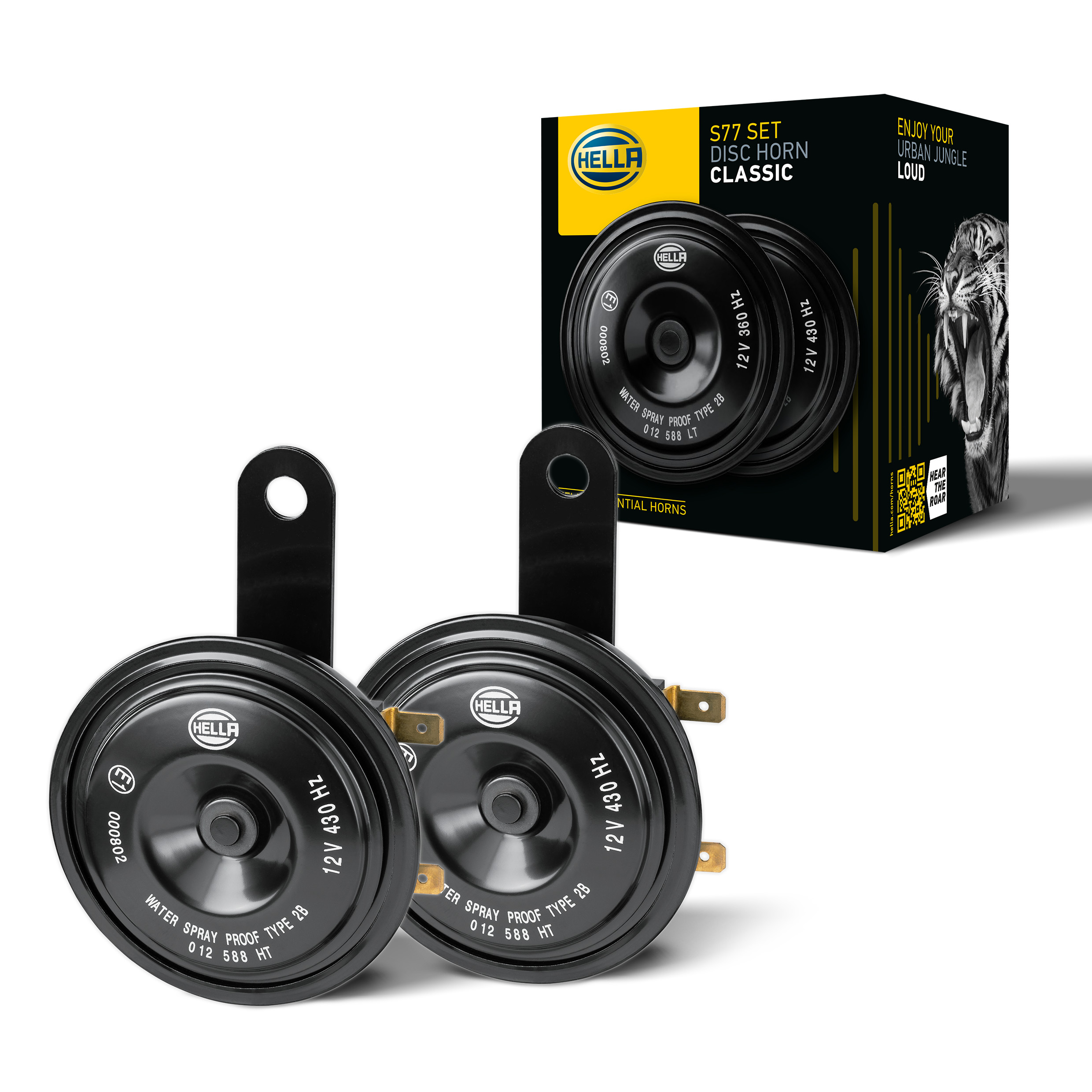 Klassisches Tellerhorn mit kraftvollem Sound und korrosionsbeständigem Gehäuse – ideal für sichere Warnsignale im Straßenverkehr.