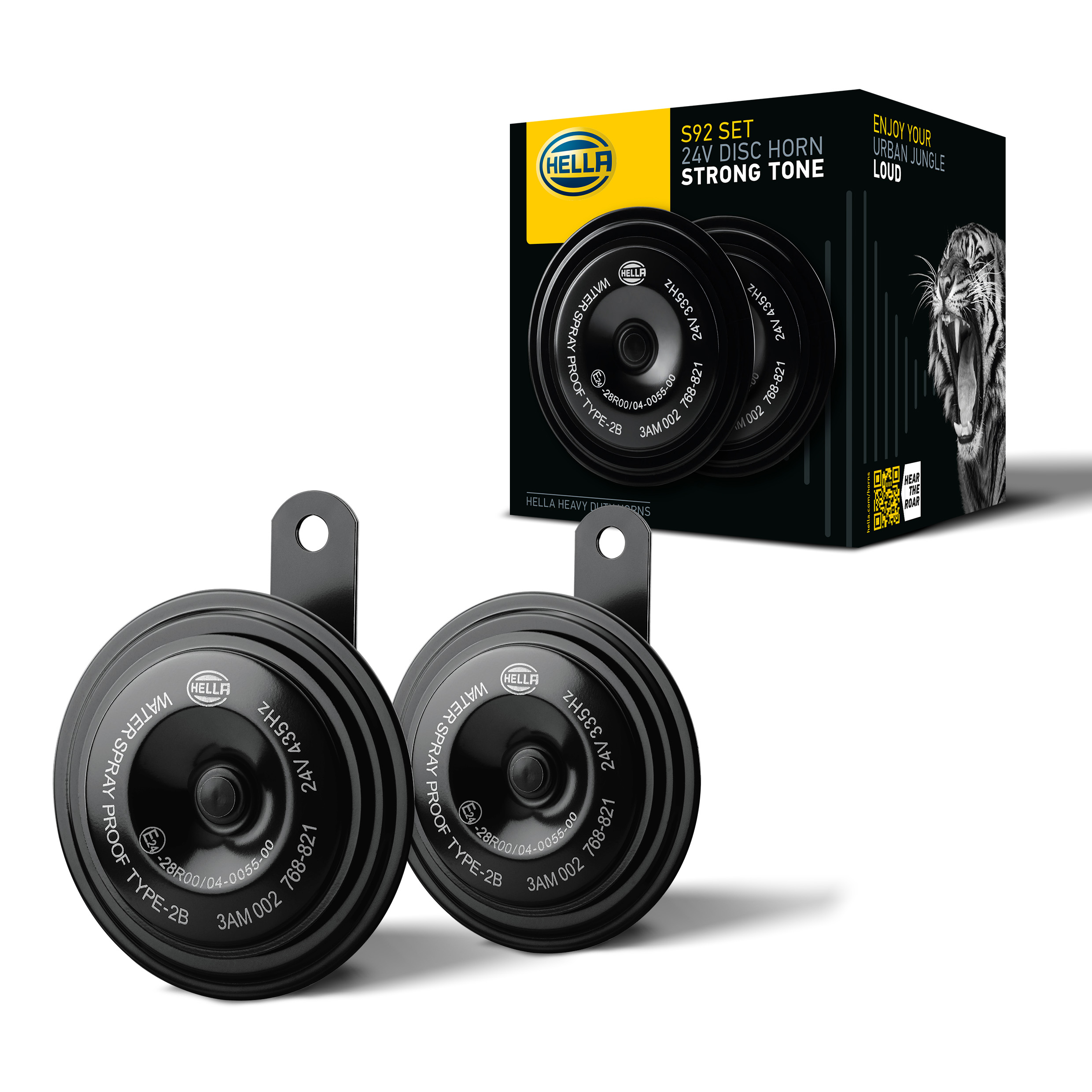 Leistungsstarkes 24V Tellerhorn mit gebündelter Schallabstrahlung und optimaler Klangleistung für höchste Sicherheit.