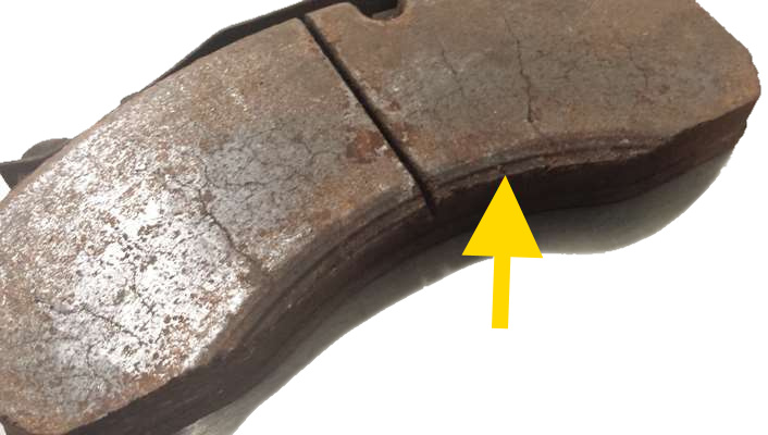 Ungleichmäßiger Verschleiß – Bremsscheibenkante