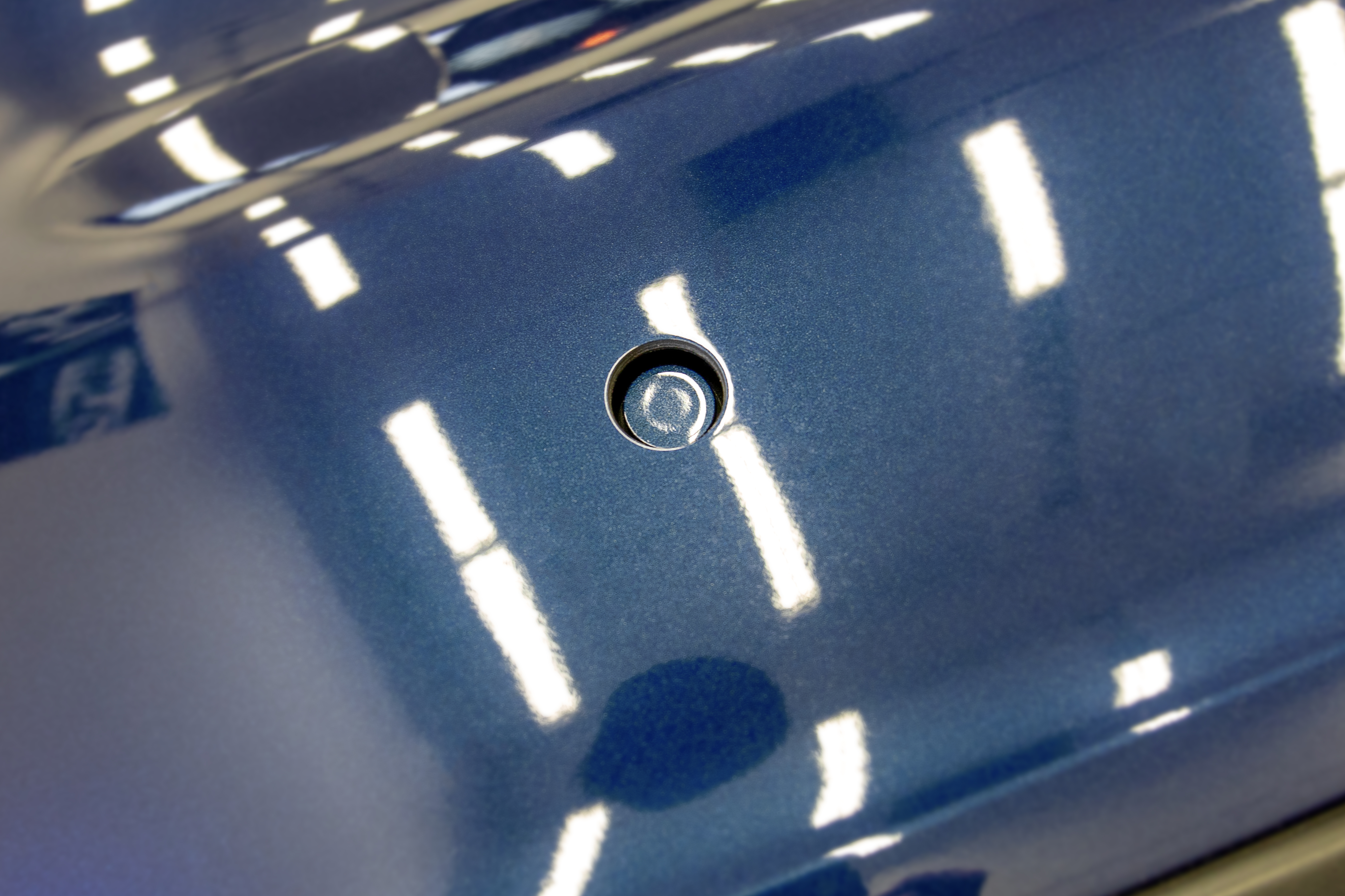 Ultraschallsensor im hinteren Stoßfänger