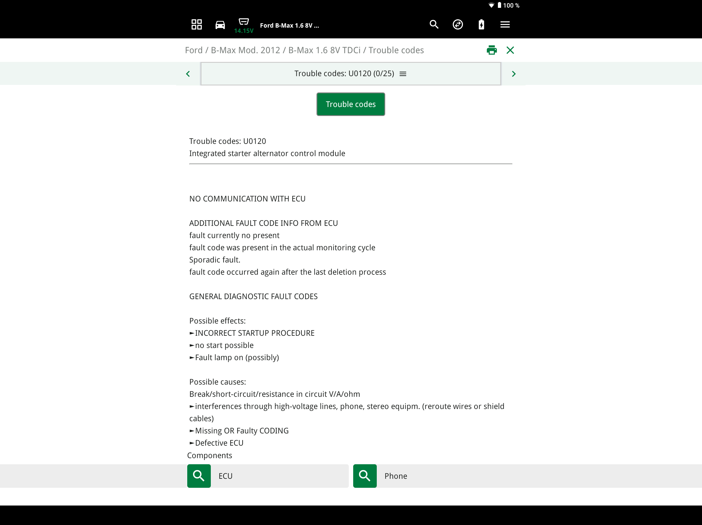 Comprobar el regulador del alternador: Leer la memoria de averías