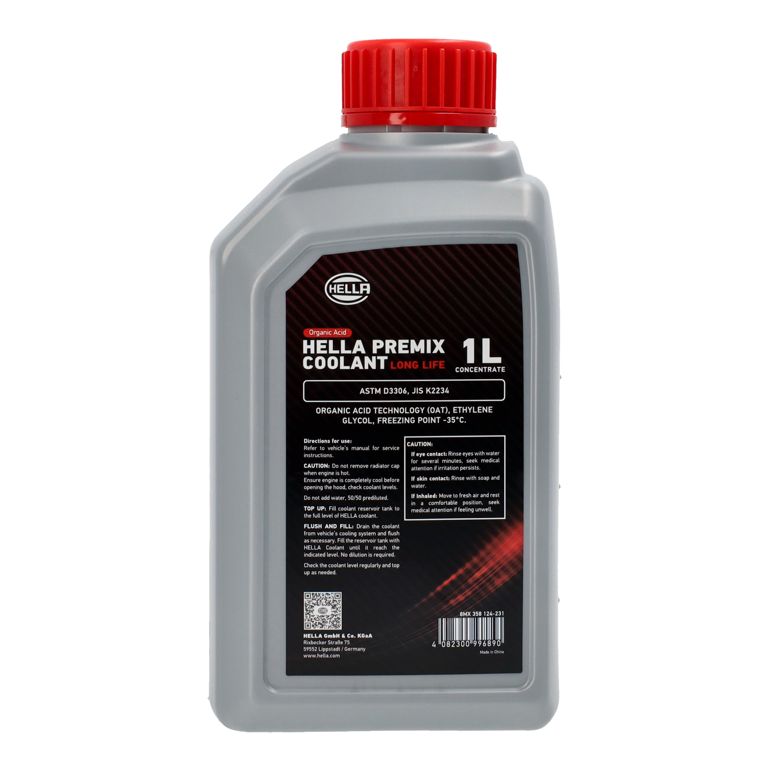 HELLA Premix Coolant 1L red BACK