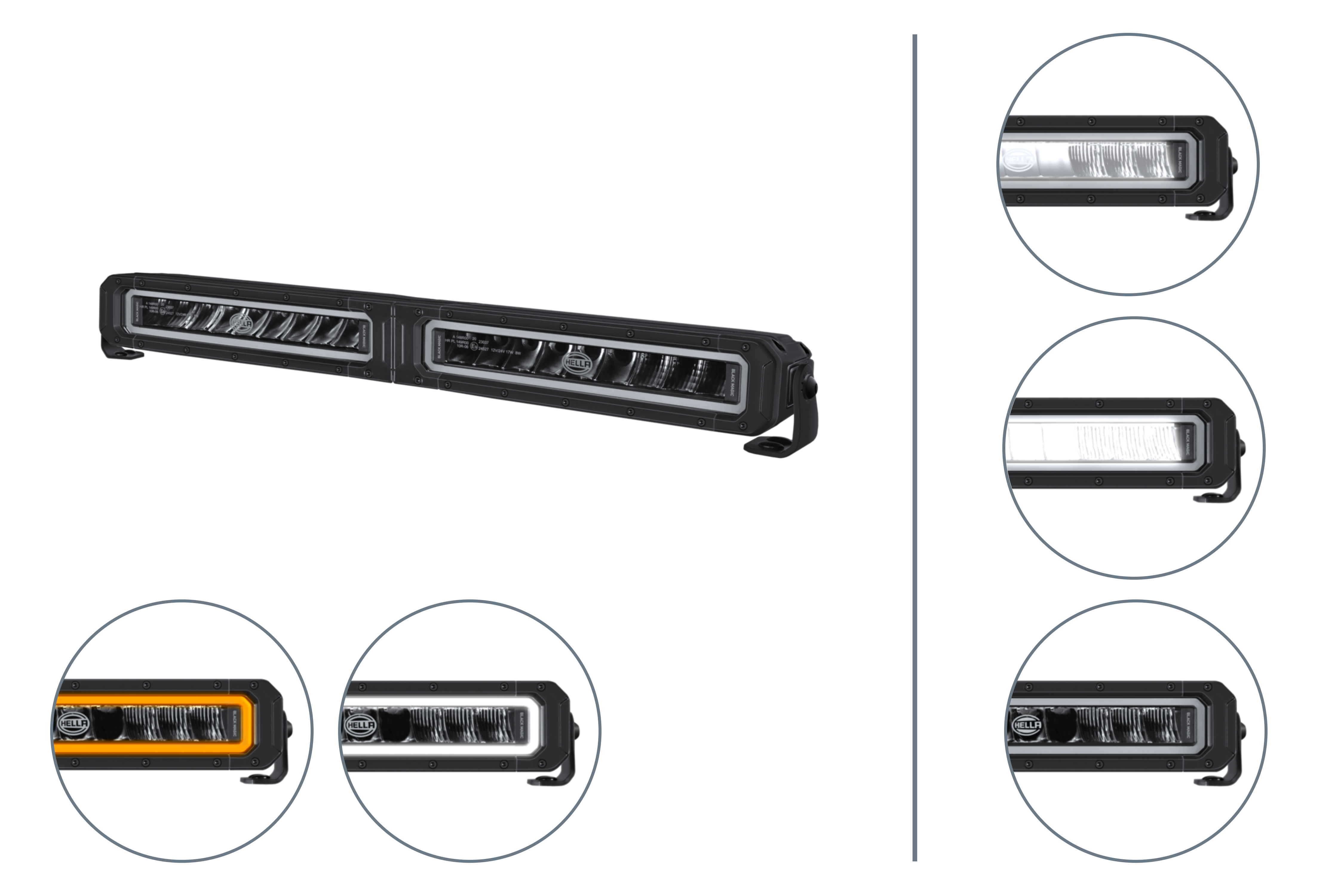 Two powerful LED auxiliary lamps in one slim housing for ample and even illumination on-road and off-road. Black Magic Tough Pro Twin - Learn more