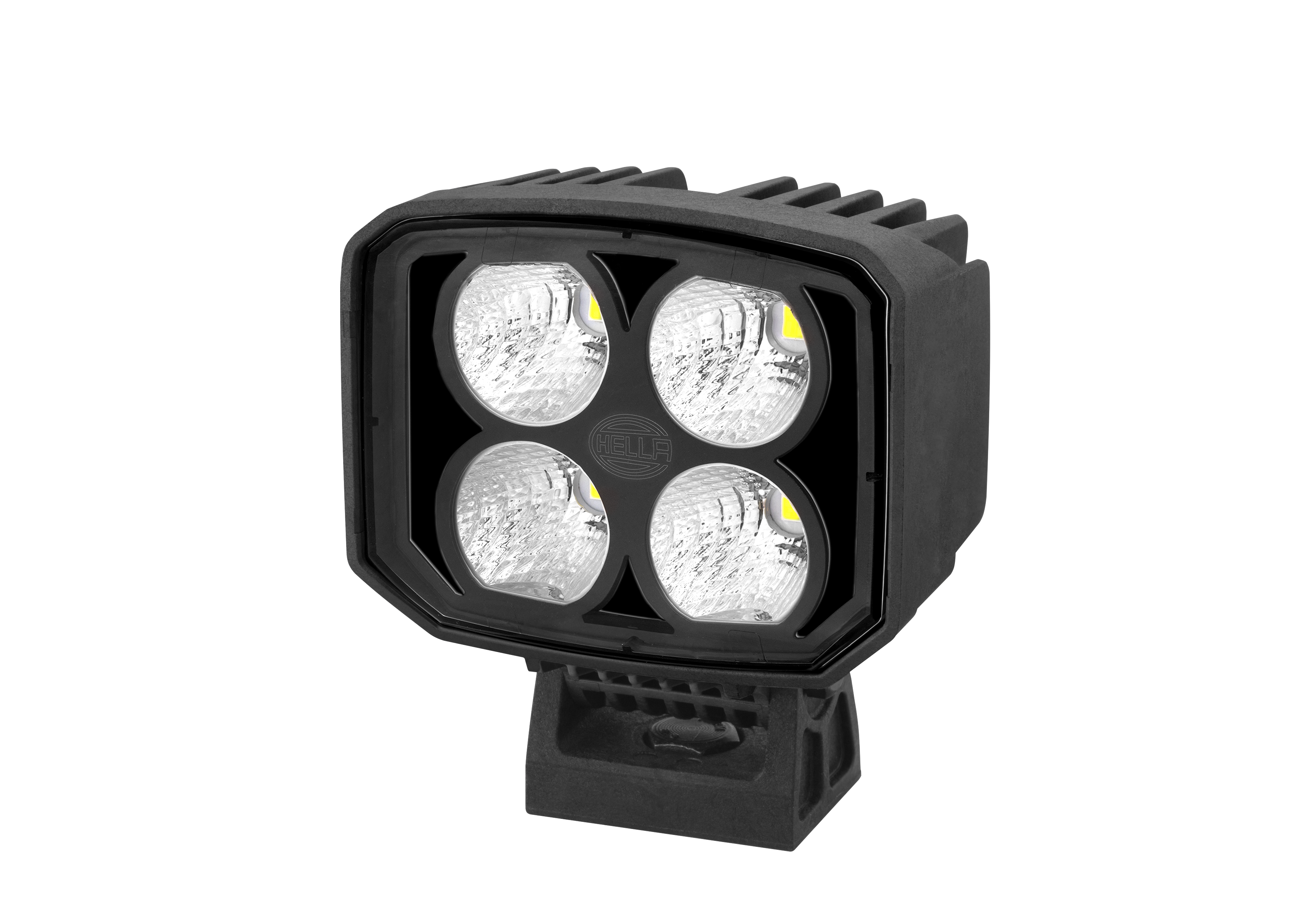 Effiziente LED-Arbeitsscheinwerfer mit schwarzem Design und langer Lebensdauer – optimaler Halogenersatz für moderne Fahrzeuge.