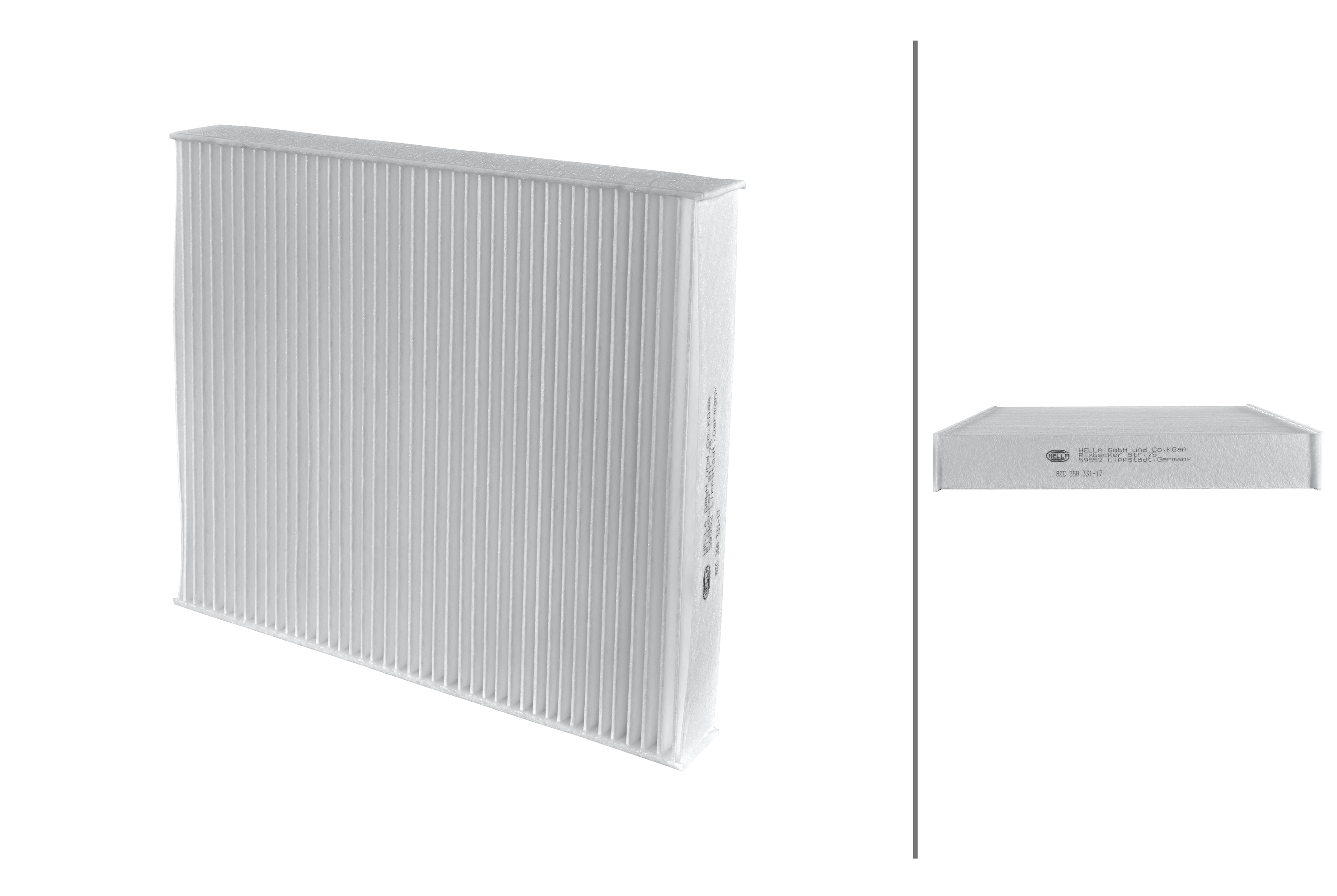 Passenger car cabin filter for Volkswagen