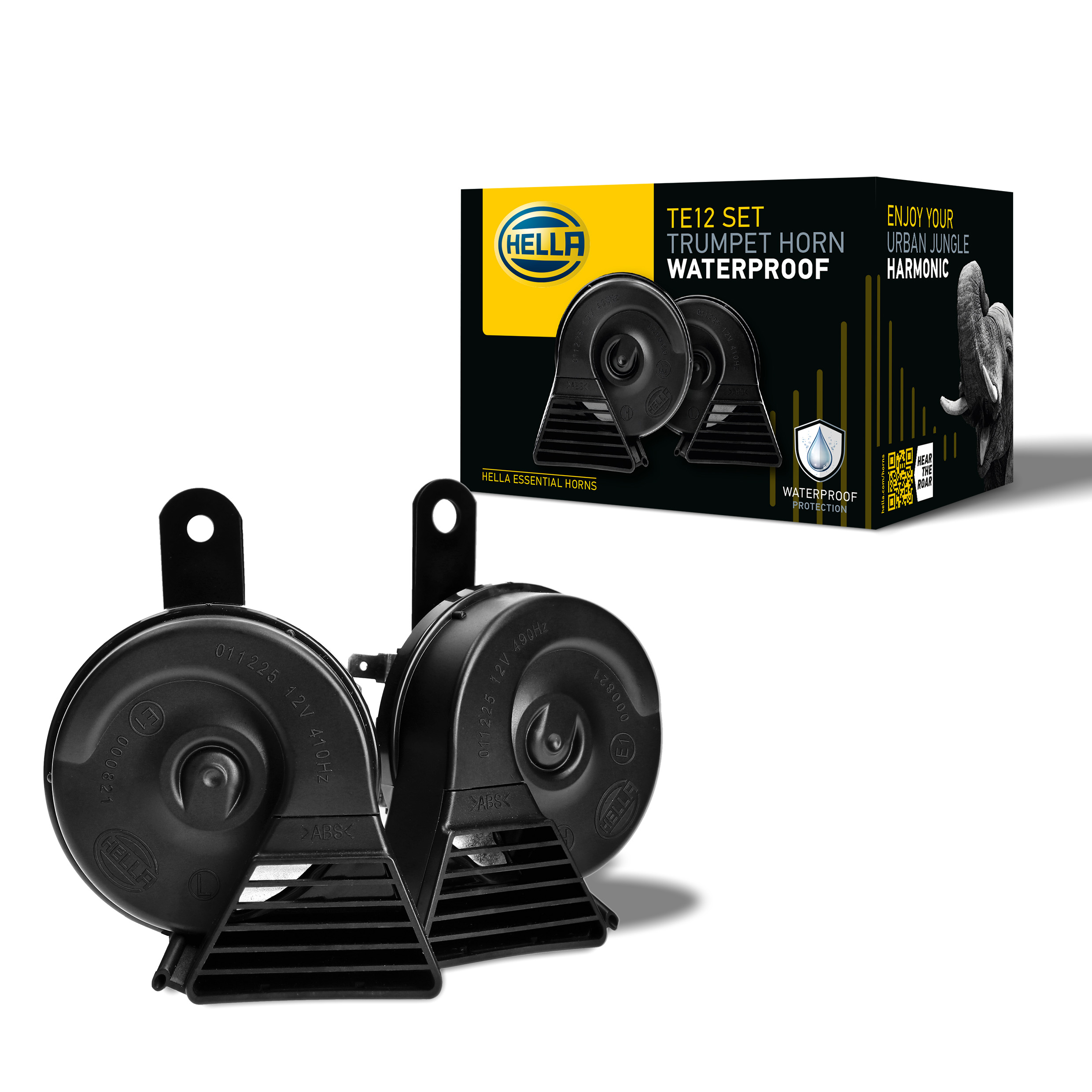 Wasserdichtes Trompetenhorn mit starkem Signal – ideal bei Nässe, Staub und für zuverlässige Sicherheit im Straßenverkehr