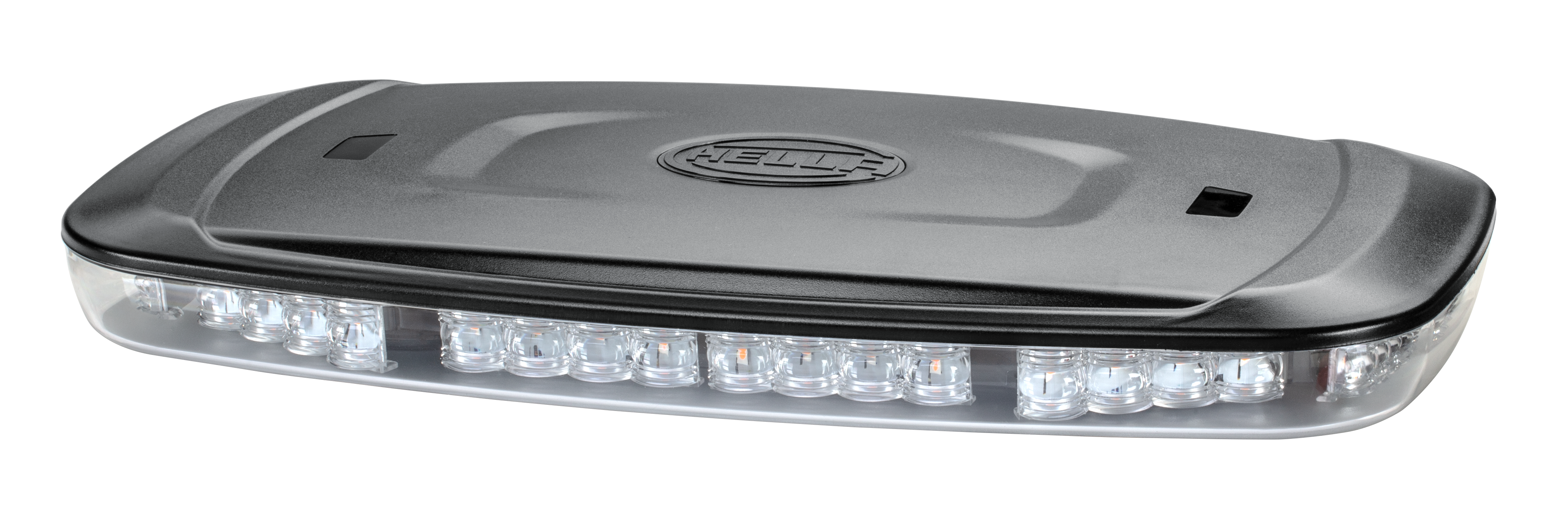 Mini Lightbar mit 360° LED-Warnsignal, blitzend oder rotierend, kompakt, robust und vielseitig montierbar.