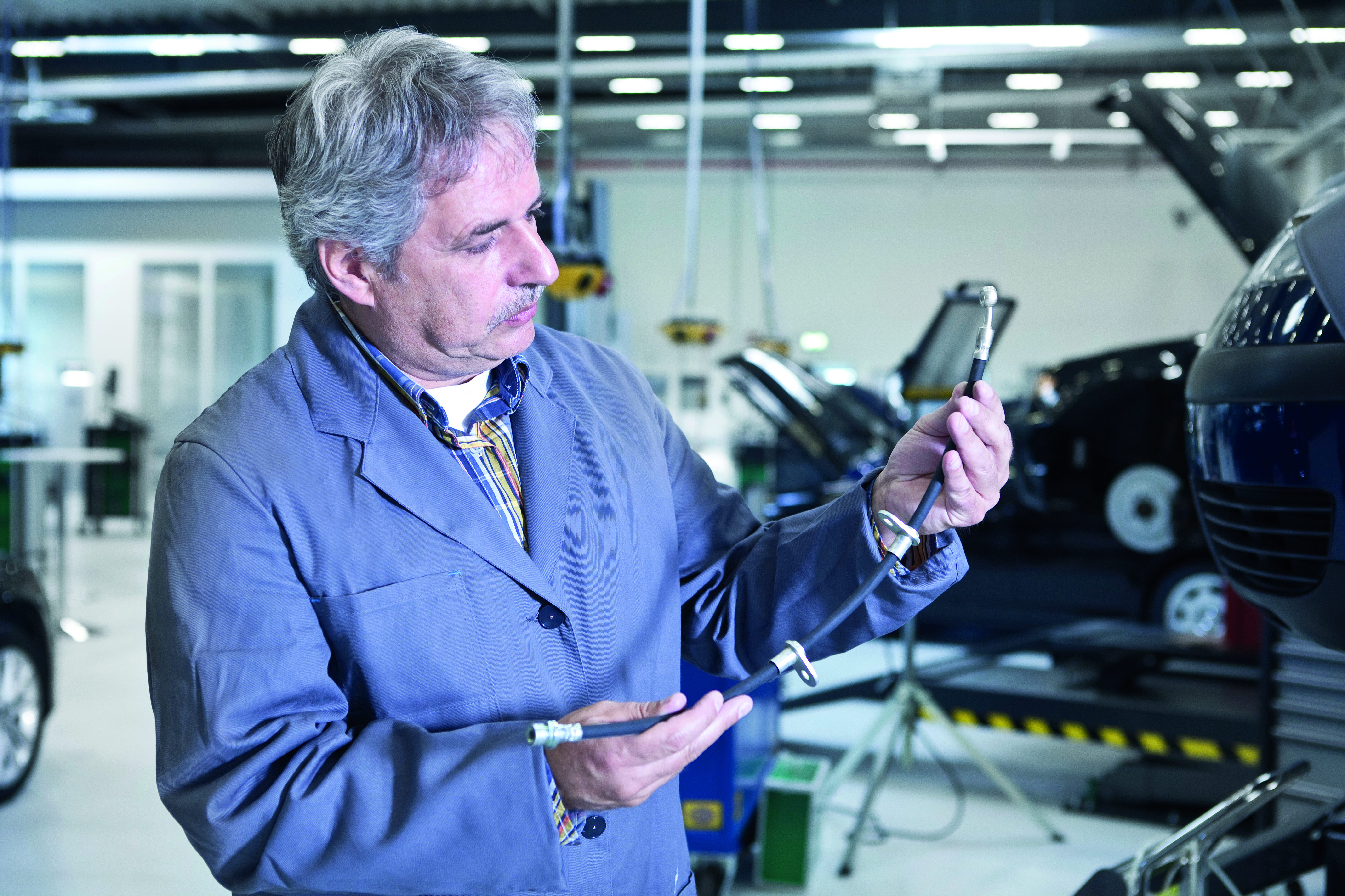 Brake line and hand brake cables